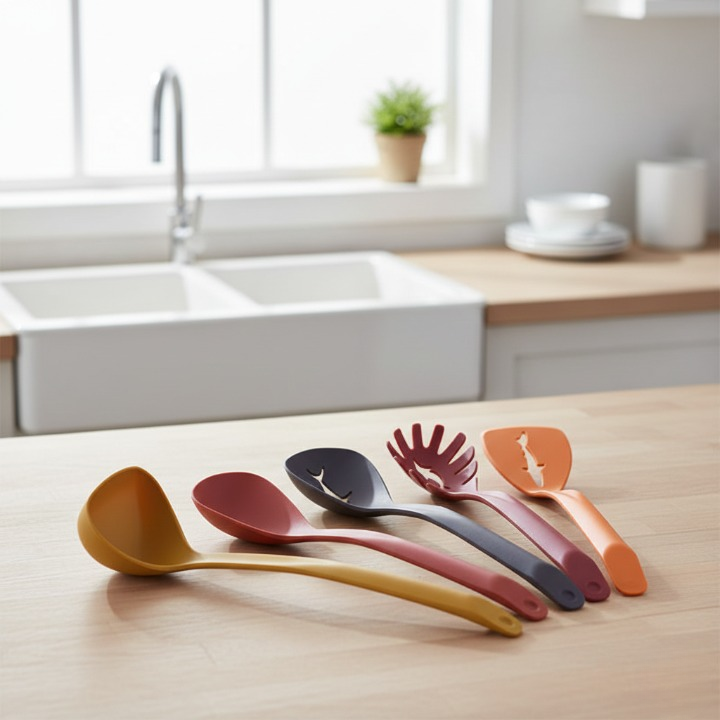 5 in 1 spoon set durable quality stylish design easy to use perfect choice for kitchen 5 in 1 spoon set durable quality stylish design easy to use perfect choice for kitchen