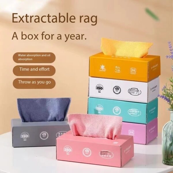 microfiber cleaning cloth pack of 20 | tissue box packing microfiber cleaning towel multi purpose cloths for kitchen, car, home & professional cleaning use | random color