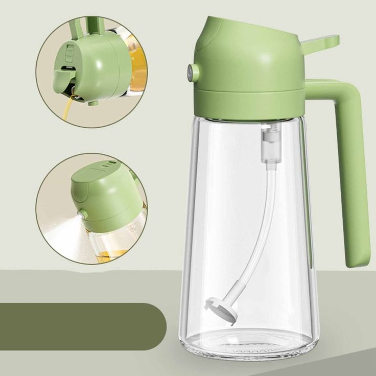 2 in 1 oil spray bottle | adjustable mist & dispenser | 470ml leak proof glass container | for cooking, bbq, baking & air fryer 500ml 2 in 1 oil spray bottle | adjustable mist & dispenser | 470ml leak proof glass container | for cooking, bbq, baking & air fryer 500ml